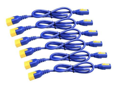 APC AP8000 - Kabel zasilający - power IEC 60320 C13 do IEC 60320 C14 - 10 A - 1.22 m - niebieski - Cały świat - dla P/N: SCL500R