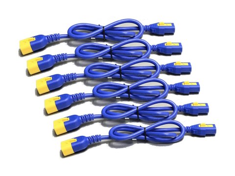 APC AP8000 - Kabel zasilający - power IEC 60320 C13 do IEC 60320 C14 - 10 A - 1.22 m - niebieski - Cały świat - dla P/N: SCL500R