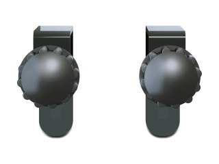APC - Cable trough ladder hanger kit - czarny - dla P/N: AR3130, AR3140, AR3200, AR3340, AR3347, AR9300SP, AR9300SP-R, AR9307SP,