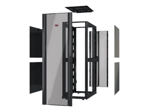 APC NetShelter SX Enclosure - Stojak - czarny - 48U - 19"