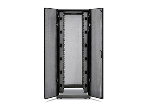 APC NetShelter SX Enclosure - Stojak szafa - bez boków - czarny - 42U - 19" - Zgodność z TAA