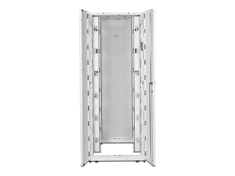 APC NetShelter SX - Stojak szafa - biały - 42U - 19" - Zgodność z TAA - dla P/N: SMTL1500RM3UC, SMTL1500RMI3UC, SRT2200RMXLAUS, 
