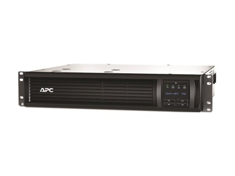 APC Smart-UPS 750VA LCD RM - UPS (montowany w stojaku) - AC 230 V - 500 wat - 750 VA - Ethernet, RS-232, USB - złącza wyjściowe:
