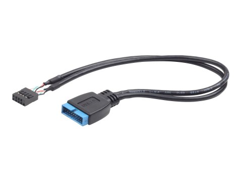 Cablexpert CC-U3U2-01 - Kabel wewnętrzny USB - główka 19 pin USB 3.0 (M) do wtyczka 9 pin USB (F) - 30 cm