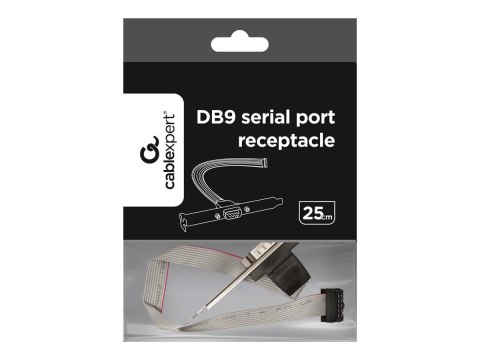 Cablexpert - Panel szeregowy - DB-9 (M) do 10 pin IDC (M) - 25 cm