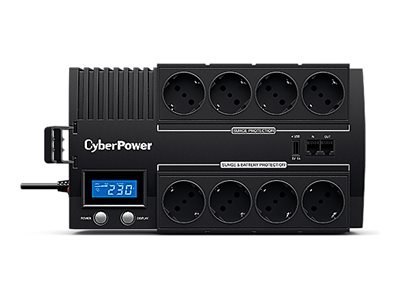 CyberPower BRICs LCD Series BR1000ELCD - UPS - AC 220/230/240 V - 600 wat - 1000 VA - USB - złącza wyjściowe: 8