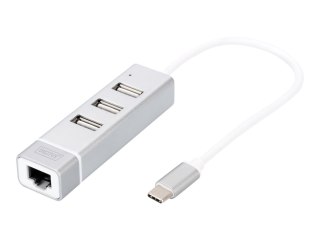 DIGITUS DA-70253 - Stacja dokująca USB-C - 100Mb LAN