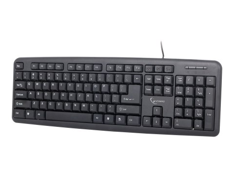 Gembird KB-U-103 - Klawiatura - USB - US - czarny