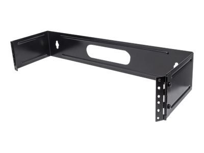 Intellinet 19" Hinged Wall Bracket, 2U, Black - Wspornik do montażu panelu krosowniczego - do montażu na ścianie - czarny - 2U -