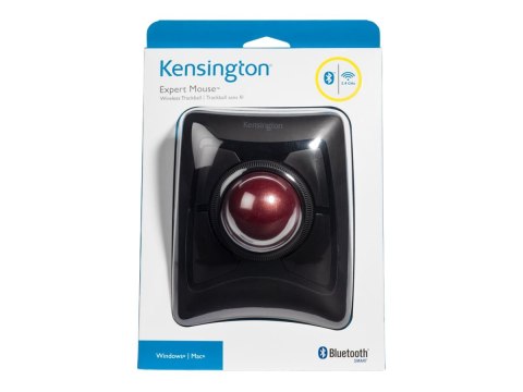 Kensington Expert Mouse Wireless Trackball - Manipulator kulkowy - prawo i leworęczna - optyczna - 4 przyciski - bezprzewodowa -