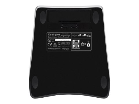 Kensington Expert Mouse Wireless Trackball - Manipulator kulkowy - prawo i leworęczna - optyczna - 4 przyciski - bezprzewodowa -