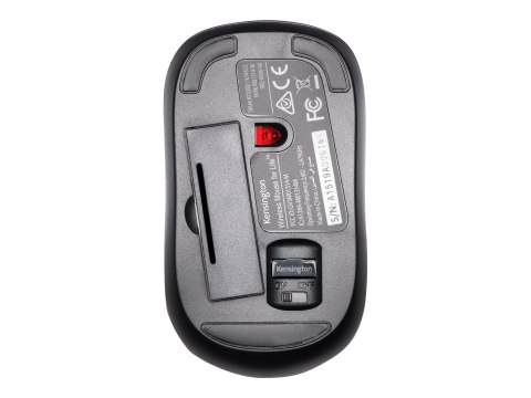 Kensington Wireless ValuMouse - Mysz - prawo i leworęczna - optyczna - 3 przyciski - bezprzewodowa - 2.4 GHz - odbiornik bezprze