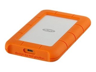 LaCie Rugged USB-C - Dysk twardy - 2 TB - zewnętrzny (przenośne) - USB 3.1 Gen 1 (USB-C złącze)