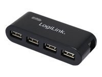 LogiLink USB 2.0 Hub 4-Port - Koncentrator - 4 x USB 2.0 - stacjonarny