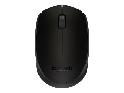 Logitech B170 - Mysz - optyczna - 3 przyciski - bezprzewodowa - 2.4 GHz - odbiornik bezprzewodowy USB - czarny