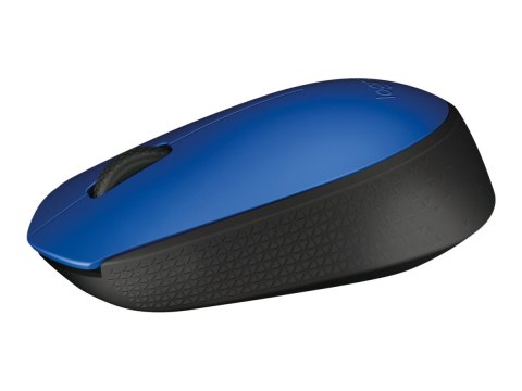 Logitech M171 - Mysz - prawo i leworęczna - bezprzewodowa - 2.4 GHz - odbiornik bezprzewodowy USB - czarny, niebieski