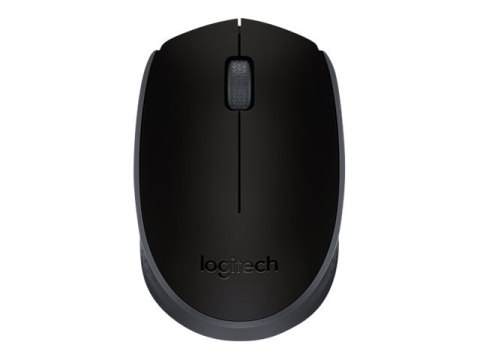 Logitech M171 - Mysz - prawo i leworęczna - bezprzewodowa - 2.4 GHz - odbiornik bezprzewodowy USB - czarny