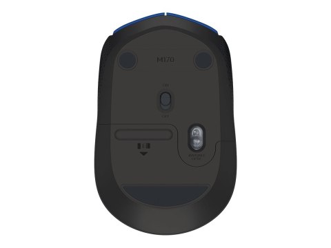 Logitech M171 - Mysz - prawo i leworęczna - bezprzewodowa - 2.4 GHz - odbiornik bezprzewodowy USB - czarny