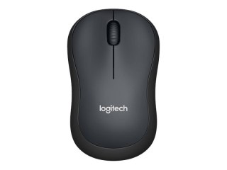 Logitech M220 Silent - Mysz - optyczna - 3 przyciski - bezprzewodowa - 2.4 GHz - odbiornik bezprzewodowy USB - ciemny grafit