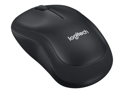 Logitech M220 Silent - Mysz - optyczna - 3 przyciski - bezprzewodowa - 2.4 GHz - odbiornik bezprzewodowy USB - ciemny grafit