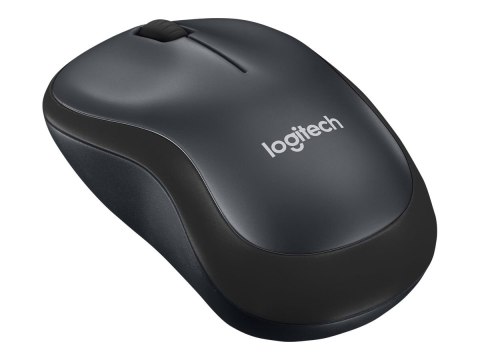 Logitech M220 Silent - Mysz - optyczna - 3 przyciski - bezprzewodowa - 2.4 GHz - odbiornik bezprzewodowy USB - ciemny grafit