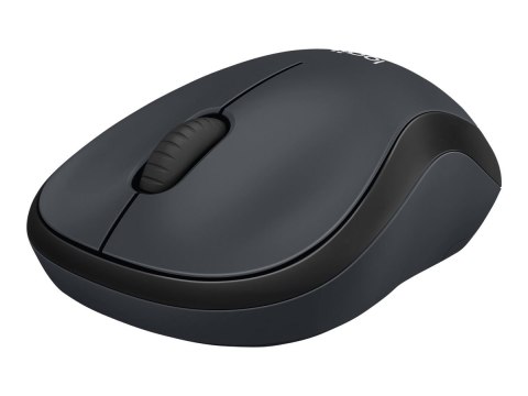 Logitech M220 Silent - Mysz - optyczna - 3 przyciski - bezprzewodowa - 2.4 GHz - odbiornik bezprzewodowy USB - ciemny grafit