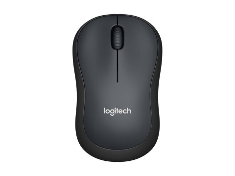 Logitech M220 Silent - Mysz - optyczna - 3 przyciski - bezprzewodowa - 2.4 GHz - odbiornik bezprzewodowy USB - ciemny grafit
