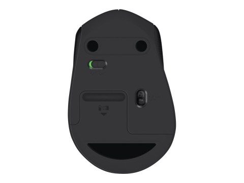 Logitech M330 SILENT PLUS - Mysz - 3 przyciski - bezprzewodowa - 2.4 GHz - odbiornik bezprzewodowy USB - czarny