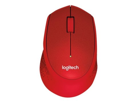 Logitech M330 SILENT PLUS - Mysz - 3 przyciski - bezprzewodowa - 2.4 GHz - odbiornik bezprzewodowy USB - czerwony