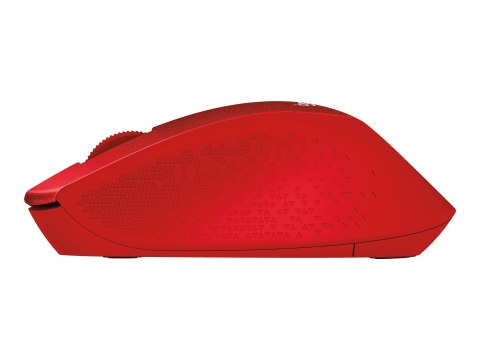 Logitech M330 SILENT PLUS - Mysz - 3 przyciski - bezprzewodowa - 2.4 GHz - odbiornik bezprzewodowy USB - czerwony