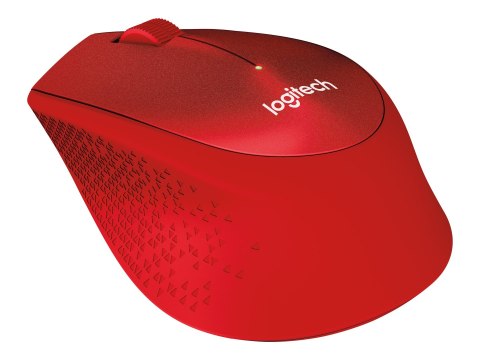 Logitech M330 SILENT PLUS - Mysz - 3 przyciski - bezprzewodowa - 2.4 GHz - odbiornik bezprzewodowy USB - czerwony