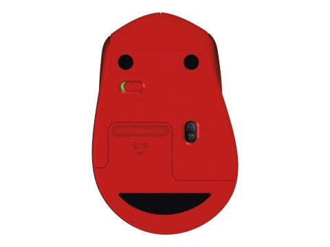 Logitech M330 SILENT PLUS - Mysz - 3 przyciski - bezprzewodowa - 2.4 GHz - odbiornik bezprzewodowy USB - czerwony