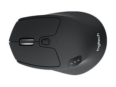 Logitech M720 Triathlon - Mysz - praworęczna - optyczna - 7 przyciski - bezprzewodowa - Bluetooth, 2.4 GHz - odbiornik bezprzewo