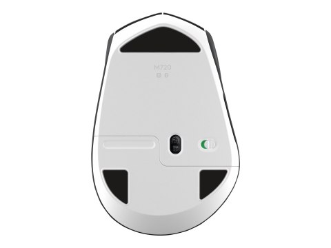 Logitech M720 Triathlon - Mysz - praworęczna - optyczna - 7 przyciski - bezprzewodowa - Bluetooth, 2.4 GHz - odbiornik bezprzewo