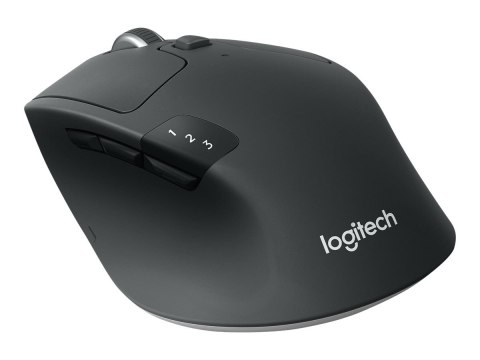 Logitech M720 Triathlon - Mysz - praworęczna - optyczna - 7 przyciski - bezprzewodowa - Bluetooth, 2.4 GHz - odbiornik bezprzewo