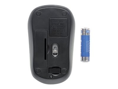 Manhattan Success Wireless Mouse, Black/Blue, 1000dpi, 2.4Ghz (up to 10m), USB, Optical, Three Button with Scroll Wheel, USB mic