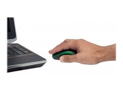 Manhattan Success Wireless Mouse, Black/Green, 1000dpi, 2.4Ghz (up to 10m), USB, Optical, Three Button with Scroll Wheel, USB mi