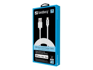 Sandberg - Kabel Lightning - USB męski do Lightning żeński - 2 m