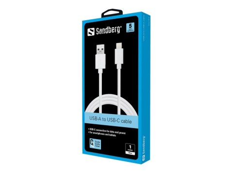 Sandberg - Kabel USB - USB-C (M) do USB Typ A (M) - USB 3.1 - 1 m
