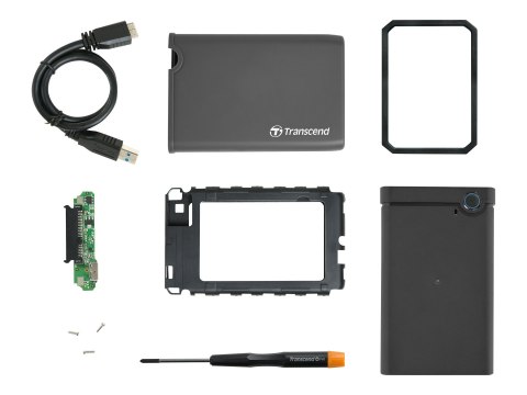 Transcend StoreJet 2.5" - Obudowa pamięci - 2.5" - SATA 6Gb/s - USB 3.0