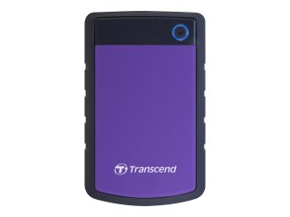 Transcend StoreJet 25H3P - Dysk twardy - 4 TB - zewnętrzny (przenośne) - 2,5" - USB 3.0 - 256 bitów AES - purpurowy