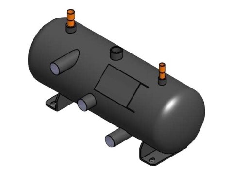 APC InRow Direct Expansion - Zanurzony odbiornik - czarny - dla P/N: ACCD75233-C