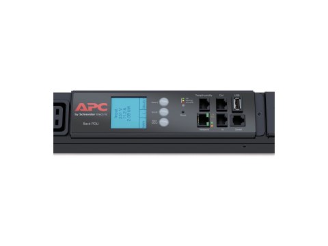 APC Metered Rack PDU - Jednostka dystrybucji zasilania (montowany w stojaku) - AC 400 V - 23 kW - trójfazowa - Ethernet 10/100, 