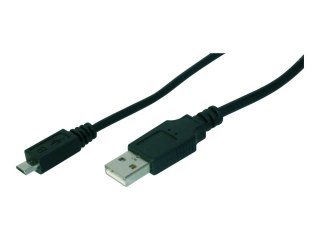 ASSMANN - Kabel USB - Micro-USB Typ B (M) do USB (M) - 1 m - odlewany - czarny