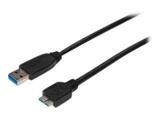 ASSMANN - Kabel USB - Micro-USB Type B (M) do USB Typ A (M) - USB 3.0 - 25 cm - odlewany - czarny