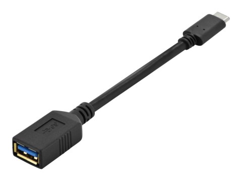 ASSMANN - Kabel USB - USB Typ A (F) do USB-C (M) - USB 3.0 - 15 cm - odlewany - czarny