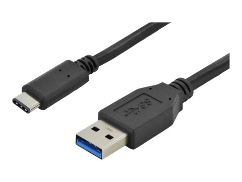ASSMANN - Kabel USB - USB Typ A (M) do USB-C (M) - USB 3.0 - 1 m - odlewany - czarny