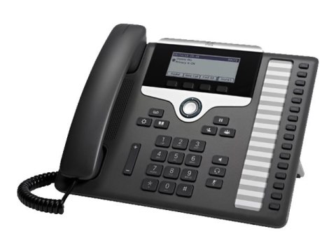 Cisco IP Phone 7861 - Telefon VoIP - SIP, SRTP - 16 linii - ciemny grafit - fabrycznie regenerowany