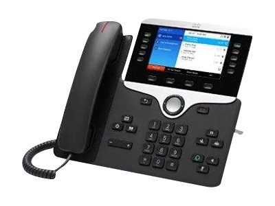 Cisco IP Phone 8861 - With Multiplatform Phone Firmware - telefon VoIP - IEEE 802.11a/b/g/n/ac (Wi-Fi) - SIP, RTCP, RTP, SRTP, S