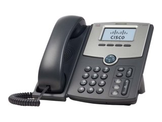 Cisco Small Business SPA 502G - Telefon VoIP - trzykierunkowa funkcja połączeń - SIP, SIP v2, SPCP - srebrny, ciemnozielony - re